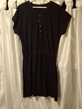 Lands' End Black Casual Dress